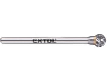 Extol Industrial Rezalnik 8703833 carbide milling cutter, ball, 6mm, 3mm shank, medium cut (double-cut)