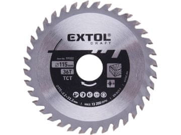 Extol Craft Žagin list 19102 with SK wafers, O 115x2.2x22.2mm, 36T
