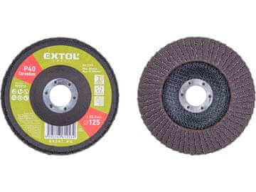 Extol Craft 903312 oblique corundum flap disc, O125mm, P40