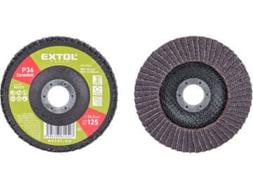 Extol Craft Lamelni disk 903311 angled corundum flap disc, O125mm, P36