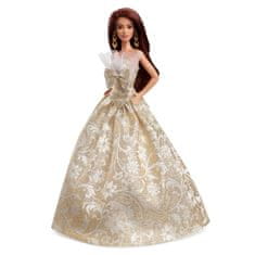 Božična lutka Barbie z rjavimi lasmi 2025