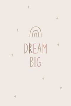 Zakito Posters Plakat 20x30cm Vzori za Otroke, Deklice in Fante - DreamBig