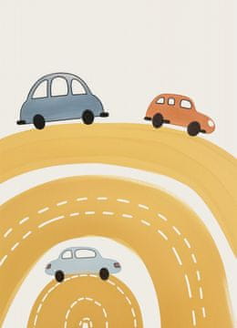 Zakito Posters Plakat 13x18cm Vzorci za Otroke, Deklice in Fantke - Avtomobili