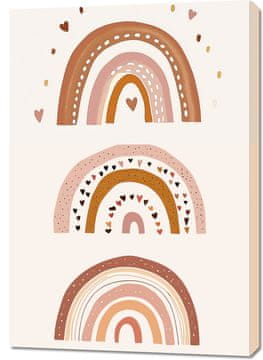 Zakito Posters Slika 70x100cm Vzorci za otroke, deklice in dečke - Srca