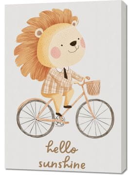 Zakito Posters Slika 70x100cm Vzorci za Otroke, Fanta za Sobo - Kolesar