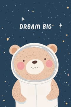 Zakito Posters Plakat 20x30cm Vzorec za Otroke, Deklice in Fante - Astromiš