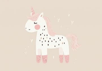 Zakito Posters Plakat 100x70cm Vzorci za otroke, deklice za sobo - Baja