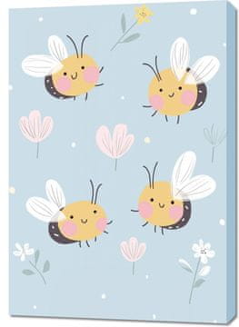 Zakito Posters Slika 70x100cm Vzorci za Otroke, Deklice in Fante - Čebele