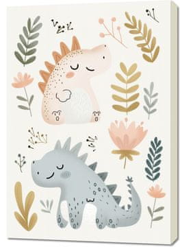 Zakito Posters Slika 70x100cm Vzorci za Otroke, Deklice in Fante -Dinusie 2