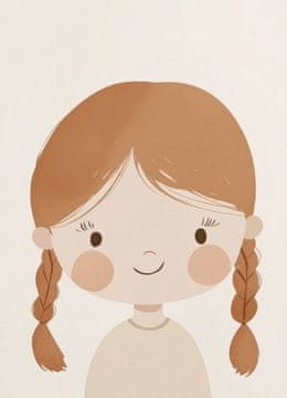 Zakito Posters Plakat 13x18cm Vzorci za Otroke, Dekleta za Sobico - Nasmeh 2