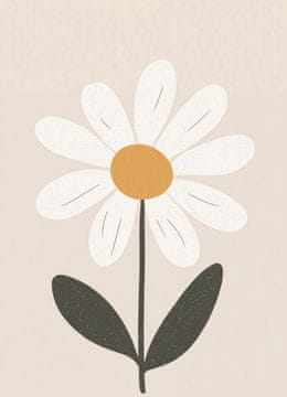 Zakito Posters Plakat 13x18cm Vzorci za Otroke, Deklice za Sobo - Cvet