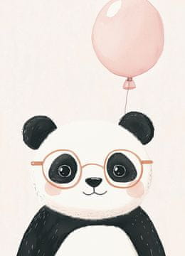 Zakito Posters Plakat 13x18cm Vzorci za otroke, deklice in dečke - Panda