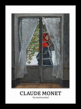 Zakito Posters Plakat 13x18cm Design Rdeča Ruta, Monet Vintage za Dnevno Sobo