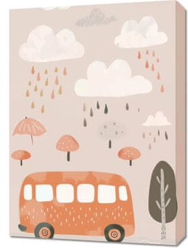 Zakito Posters Slika 50x70cm Vzori za Otroke, Deklice in Fantke - Avtobusek