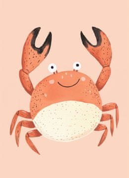 Zakito Posters Plakat 13x18cm Vzorce za otroke, deklice in dečke - Rak