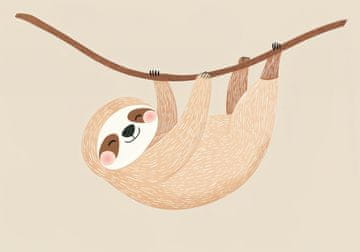 Zakito Posters Plakat 100x70cm Vzorci za Otroke, Deklice in Fante - Zaspanka