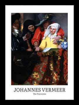 Zakito Posters Plakat 13x18cm Design Procuress, Vermeer Vintage za Dnevno Sobo