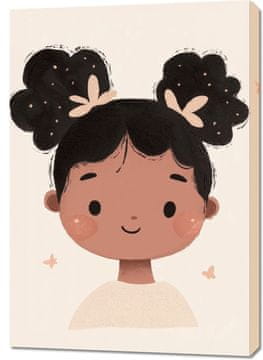 Zakito Posters Slika 70x100cm Vzorec za Otroke, Deklice za Sobo - Nasmeh