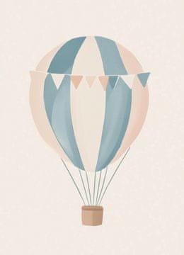 Zakito Posters Plakat 13x18cm Vzorci za Otroke, Deklice in Fante - Balon