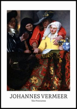 Zakito Posters Plakat 70x100cm Design Procuress, Vermeer Vintage za Dnevno Sobo