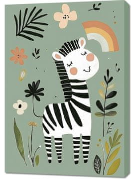 Zakito Posters Slika 70x100cm Vzorci za otroke, deklice in dečke - Zebra