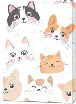 Zakito Posters Slika 70x100cm Vzorci za Otroke, Deklice in Fante - Mačke