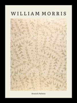 Zakito Posters Plakat 13x18cm Oblikovanje Veje Vzorec, Morris Vintage za Dnevno Sobo
