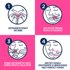 Veet Trakovi za vosek za obraz za občutljivo kožo 40 kosov