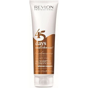 Revlon Šampon in balzam za intenzivne bakrene odtenke 45 dni popolne barvne nege (Shampoo & Conditioner Intense Coppers) 275 ml