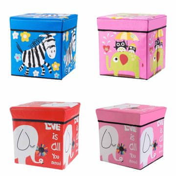 Denis Barvita škatla za shranjevanje igrač - različni vzorci