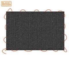 Black+Decker mreža za prikolico, 2x3m, varen prevoz tovora / materiala, maksimalna varnost, elastični material, trpežna izdelava, +torba, črna