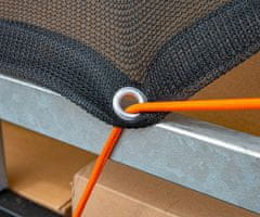 Black+Decker mreža za prikolico, 2x3m, varen prevoz tovora / materiala, maksimalna varnost, elastični material, trpežna izdelava, +torba, črna