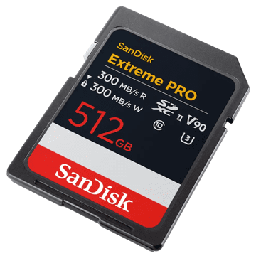 SanDisk 512GB Extreme PRO SD UHS-II V90 spominska kartica