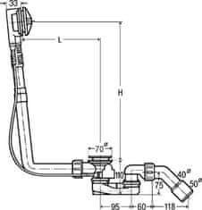Viega Komplet preklopnika za kad Multiplex 61621 40/50 (BAL.1/24) 103071