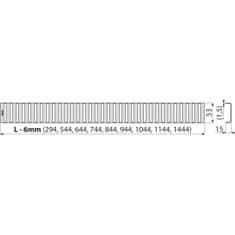 Alca Plast Mreža Alcaplast APZ LINE 750 74,4X5,6X1,6 MATT LINE-750M
