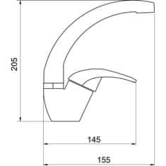 Novaservis Armatura za umivalnik Novaservis Metalia 57 VZVODNO STOJALO KROM 57016.0