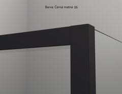 SANSWISS Kotno krilo Ronal Divera 80X80X200CM ČRNO MAT/ZASLON D22DE2B0800687