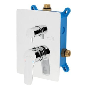 Novaservis Pipa z dozo Novaservis Metalia 54 VGRADNA 2 IZTOČI KROMIRANA BOX54051R,0