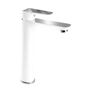 Noblesse Baterija za umivalnik Novaservis Nobles Tina ROČNO STOJALO KROM/BELO BREZ IZHODA. 38501/1,1