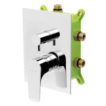 Novaservis Pipa z ohišjem Novaservis Nice VGRADNA 3 IZTOČKE KROMIRANA BOX97051RX,0