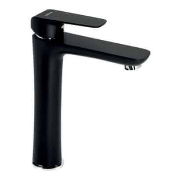 Noblesse Baterija za umivalnik Novaservis Nobles Tina ROČNO STOJALO. ČRNO MAT BREZ IZHODA. 38501/1.5