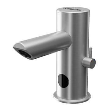 Sanela Mešalnik za umivalnik Sanela SLU92DB AVTOMATSKI IZ NERJAVEČEGA JEKLA Z ALS 6V DALJŠO ROKO. 13922
