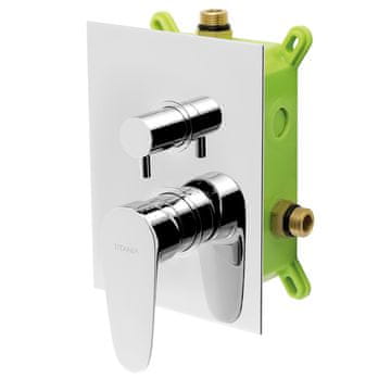 Novaservis Pipa z dozo Novaservis Smart VGRADNA 2 IZTOČNICI KROMIRANA BOX98051R,0