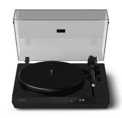 Philips Fidelio gramofon in CD predvajalnik, Bluetooth, AUX out, črni