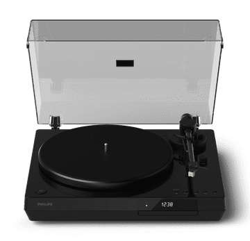 Philips Fidelio gramofon in CD predvajalnik, Bluetooth, AUX out, črni