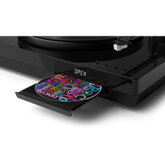 Philips Fidelio gramofon in CD predvajalnik, Bluetooth, AUX out, črni