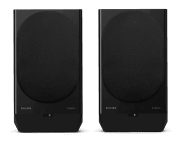 Philips Fidelio TAFA3/10 regalna zvočnika, 100W RMS, Bluetooth 5.4, črna