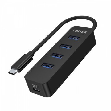 Unitek Unitek USB-C hub 4xUSB-A 3.1, aktiven, 10 W, H1117B