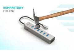 I-TEC Hub USB-C za polnjenje kovinski hub 7 vrat