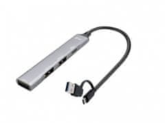 I-TEC Hub USB-C/USB-A kovinski 1x USB 3.0 + 3x USB 2.0